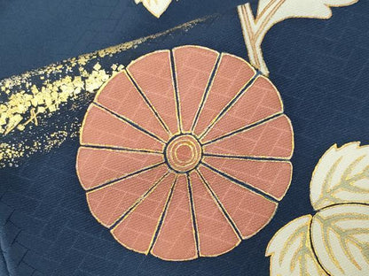 平和屋着物●訪問着　駒刺繍　更紗花唐草文　金銀彩　正絹　逸品　CABK2175gh