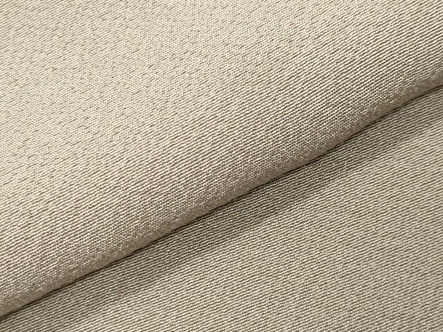 平和屋着物●上質な色無地　堅牢染　利久草木染　白橡色　証紙付き　正絹　逸品　未使用　CABK2176gh