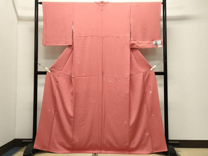 平和屋着物●本加賀友禅作家　柿本市郎監修　小紋　草花文　証紙付き　正絹　逸品　CABK2185gh