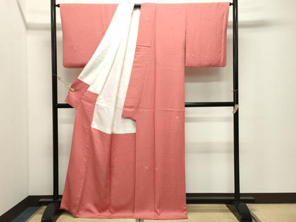 平和屋着物●本加賀友禅作家　柿本市郎監修　小紋　草花文　証紙付き　正絹　逸品　CABK2185gh