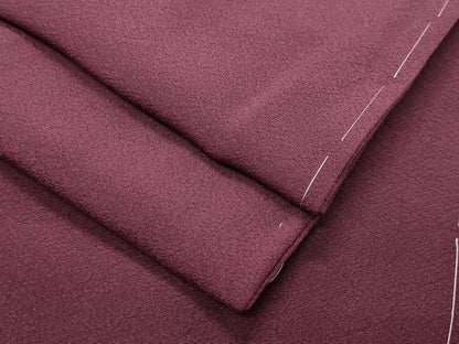 平和屋着物●上質な色無地　暗紅色　正絹　逸品　未使用　CABK2194gh