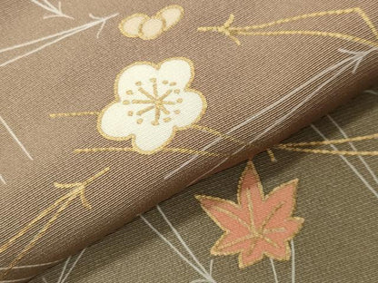 平和屋着物●訪問着　竹屋町刺繍　吹き寄せ文　暈し染め　金彩　正絹　逸品　CABK2197gh