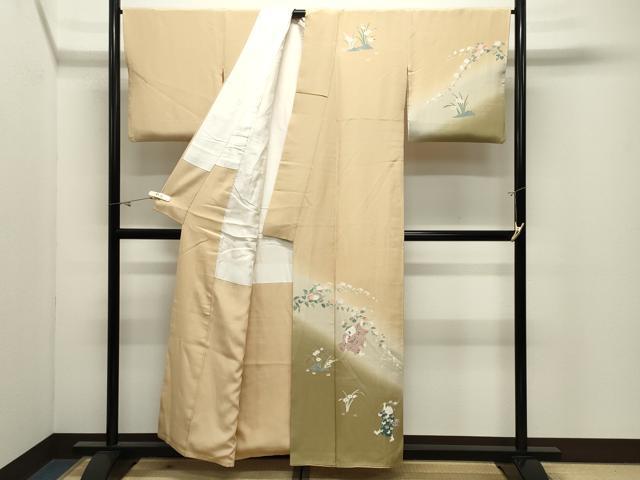平和屋着物●訪問着　友禅　作家物　童子遊び　暈し染め　正絹　逸品　CABK2198gh