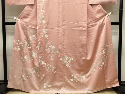 平和屋着物●訪問着　枝花文　金彩　やまと誂製　正絹　逸品　CABK2200gh