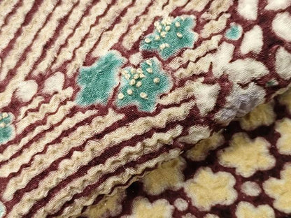 平和屋着物●中国三大刺繍　相良刺繍　訪問着　おぼろ染め　襲絞り　草花文　銀通し地　まるやま扱い　正絹　逸品　CABK2201gh