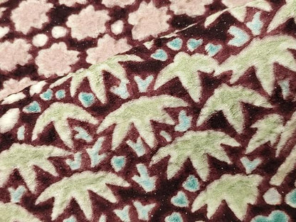 平和屋着物●中国三大刺繍　相良刺繍　訪問着　おぼろ染め　襲絞り　草花文　銀通し地　まるやま扱い　正絹　逸品　CABK2201gh