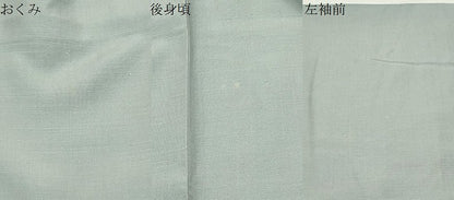 平和屋着物●男性　紬　千草鼠色　正絹　逸品　未使用　CABK2202gh