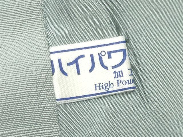 平和屋着物●男性　紬　千草鼠色　正絹　逸品　未使用　CABK2202gh