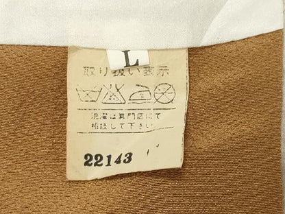 平和屋着物●上質な色無地　狐色　正絹　逸品　CABK2203gh