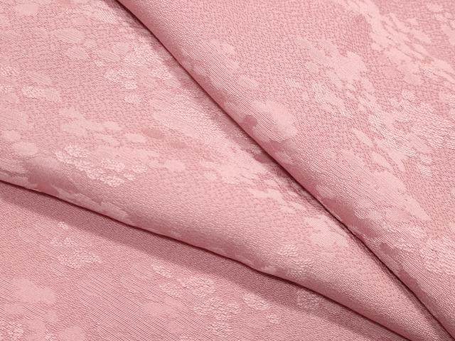 平和屋着物●上質な色無地　吉祥地紋　桃色　正絹　逸品　CABK2204gh