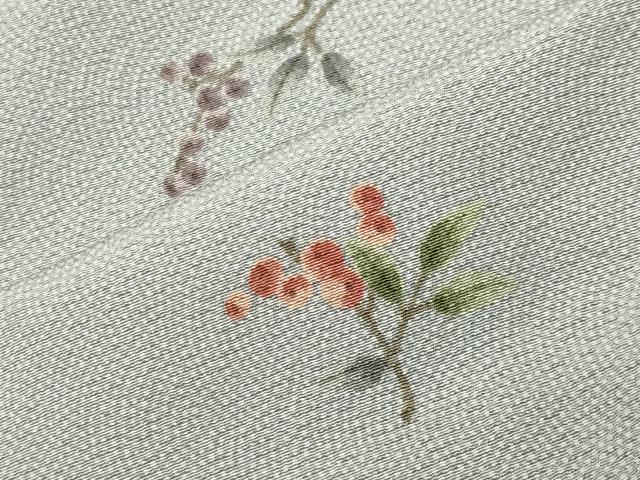 平和屋着物▼上質な小紋　南天文　鮫小紋柄　正絹　逸品　CABK2208gh