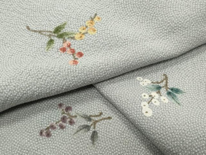 平和屋着物▼上質な小紋　南天文　鮫小紋柄　正絹　逸品　CABK2208gh