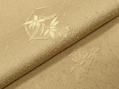 平和屋着物●本加賀友禅作家　柿本市郎監修　小紋　草花文　正絹　逸品　CABK2211gh