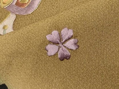 平和屋着物●訪問着　駒刺繍　打ち出の小槌　暈し染め　正絹　逸品　CABK2212gh