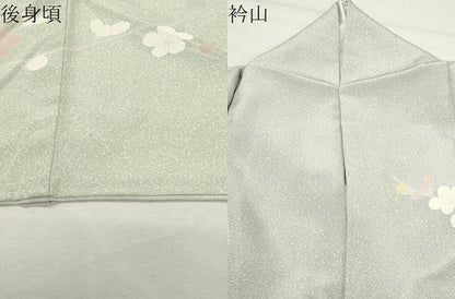 平和屋着物●訪問着　友禅　鴛鴦花文　暈し染め　正絹　逸品　CABK2224gh