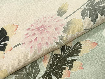 平和屋着物●訪問着　友禅　鴛鴦花文　暈し染め　正絹　逸品　CABK2224gh