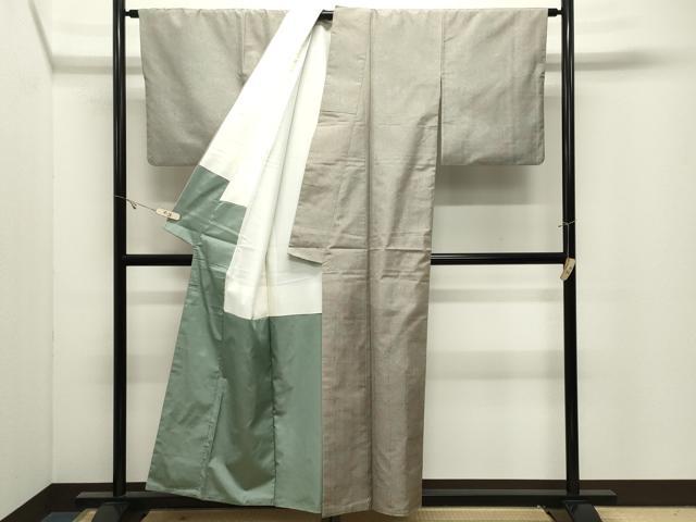 平和屋着物●本場染大島紬　訪問着　霞文　正絹　逸品　CABK2225gh
