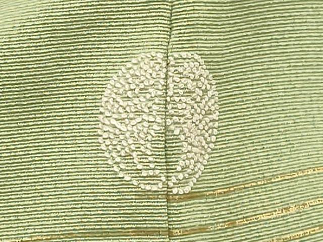 平和屋着物●訪問着　駒刺繍　御所車花文　金彩　正絹　逸品　CABK2233gh