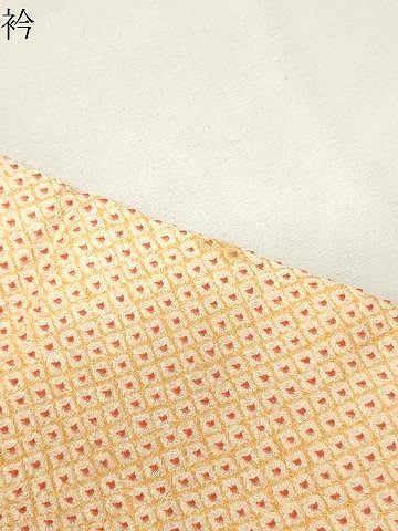 平和屋着物●大変加工の良い総絞り小紋　ロング丈　正絹　逸品　CABK2236gh