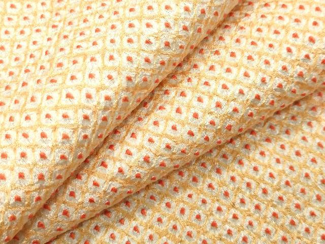 平和屋着物●大変加工の良い総絞り小紋　ロング丈　正絹　逸品　CABK2236gh