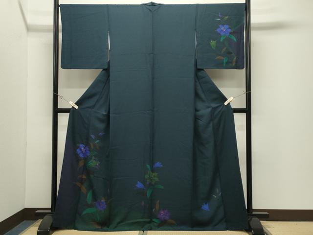 平和屋着物●訪問着　草花文　金彩　正絹　逸品　CABK2243gh
