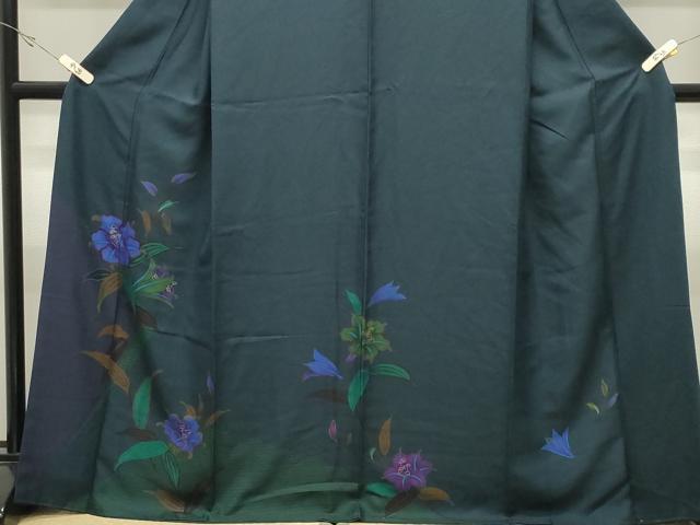 平和屋着物●訪問着　草花文　金彩　正絹　逸品　CABK2243gh