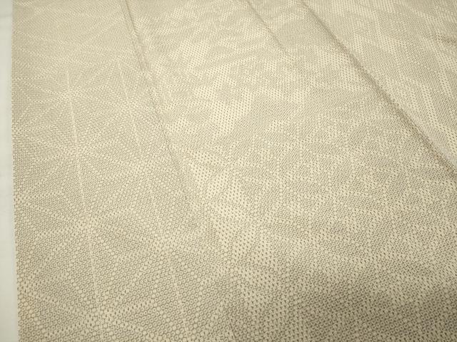 平和屋着物●本塩沢　110亀甲　幾何学文様　正絹　逸品　CABK2245gh