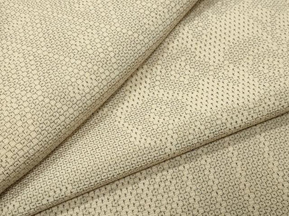 平和屋着物●本塩沢　110亀甲　幾何学文様　正絹　逸品　CABK2245gh