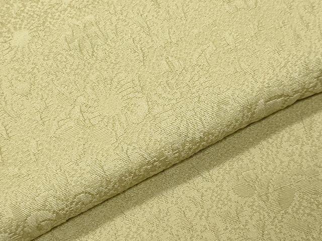 平和屋着物●上質な色無地　辻が花地紋　女郎花色　正絹　逸品　CABK2247gh