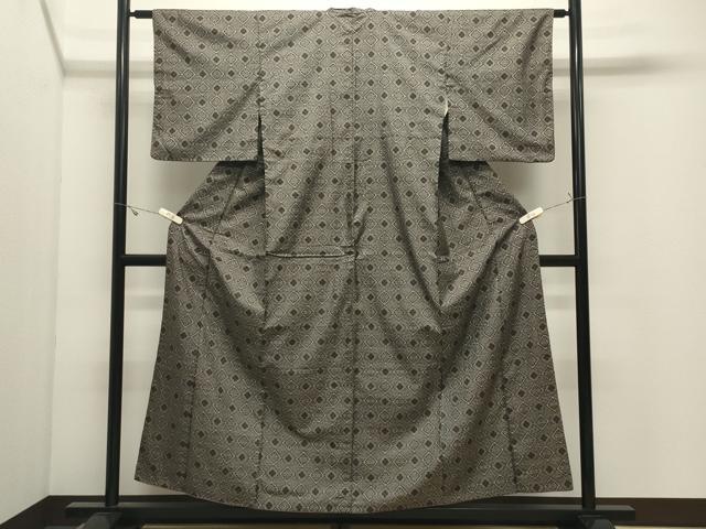平和屋着物●本場大島紬　龍郷絣　正絹　逸品　CABK2253gh