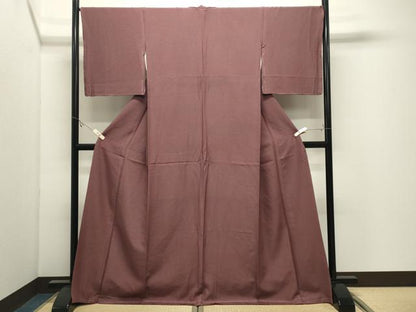 平和屋着物●上質な小紋　菱吉祥文　三越扱い　正絹　逸品　未使用　CABK2254gh