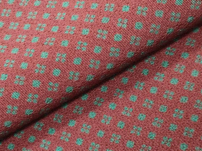 平和屋着物●上質な小紋　菱吉祥文　三越扱い　正絹　逸品　未使用　CABK2254gh