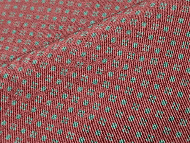 平和屋着物●上質な小紋　菱吉祥文　三越扱い　正絹　逸品　未使用　CABK2254gh