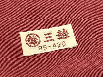 平和屋着物●上質な小紋　菱吉祥文　三越扱い　正絹　逸品　未使用　CABK2254gh