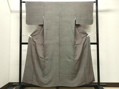 平和屋着物●江戸小紋　角通し　正絹　逸品　CABK2263gh