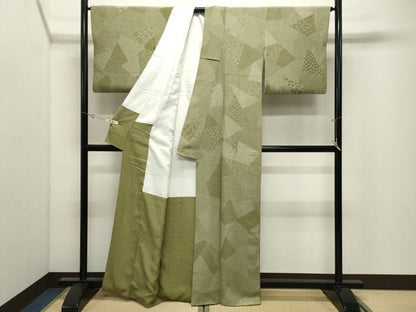 平和屋着物●江戸小紋　寺山存男　寄せ小紋柄　正絹　逸品　CABK2264gh
