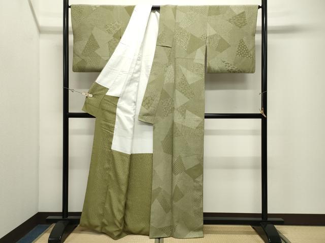 平和屋着物●江戸小紋　寺山存男　寄せ小紋柄　正絹　逸品　CABK2264gh