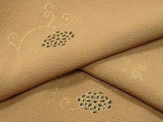 平和屋着物●上質な小紋　花唐草文　金彩　正絹　逸品　CABK2266gh