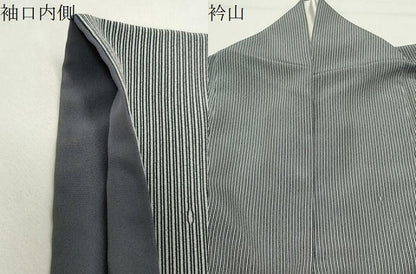 平和屋着物●上質な小紋　縞　正絹　逸品　CABK2270gh