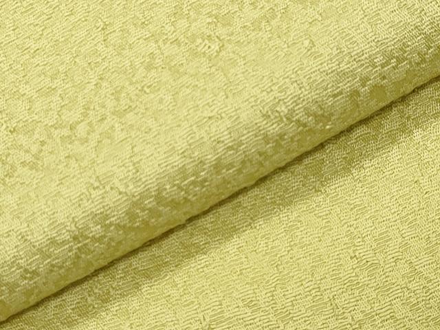 平和屋着物●上質な色無地　紋意匠　淡黄色　反端付き　正絹　逸品　CABK2273gh