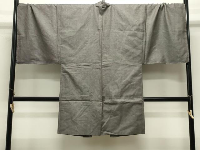 平和屋着物●男性　お召　アンサンブル　亀甲柄　キングサイズ　正絹　逸品　未使用　CABK2279gh
