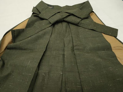 平和屋着物●男性　馬乗り袴　霞文　高島屋扱い　正絹　逸品　CABK2283gh