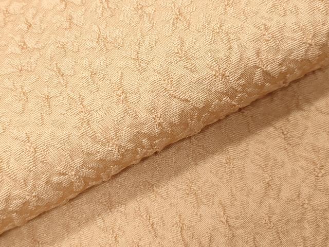 平和屋着物●上質な色無地　洒落柿色　反端付き　正絹　逸品　CABK2289gh
