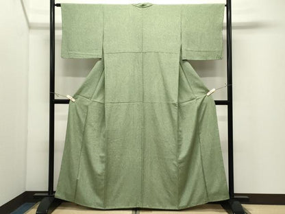 平和屋着物●上質な小紋　墨流し文様　正絹　逸品　CABK2292gh