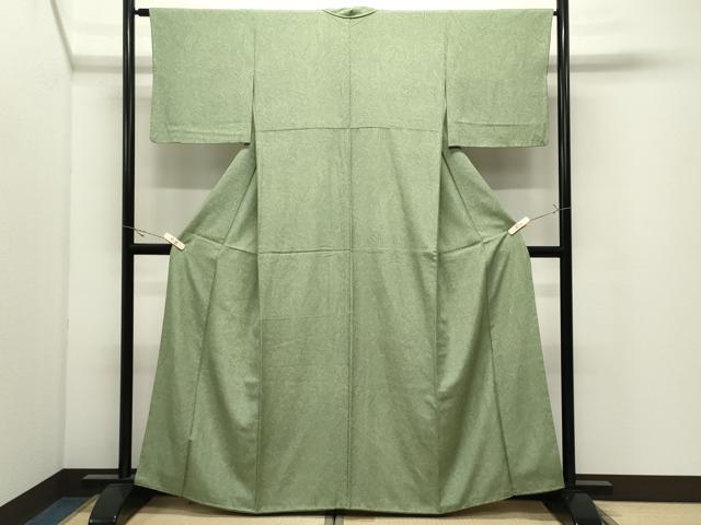 平和屋着物●上質な小紋　墨流し文様　正絹　逸品　CABK2292gh