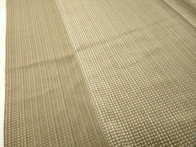 平和屋着物●上質な小紋　縞　正絹　逸品　未使用　CABK2294gh