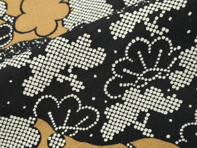 平和屋着物●上質な紬　松竹梅文　ロング丈　正絹　逸品　CABK2297gh