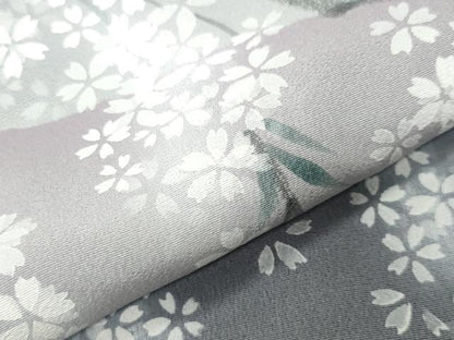 平和屋着物●訪問着　手描き　枝垂れ桜文　暈し染め　ロング丈　正絹　逸品　CABK2298gh