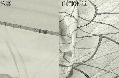 平和屋着物●上質な小紋　芝草文　正絹　逸品　未使用　CABK2299gh
