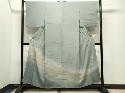 平和屋着物●訪問着　作家物　遠山風景文　暈し染め　正絹　逸品　CABK2302gh